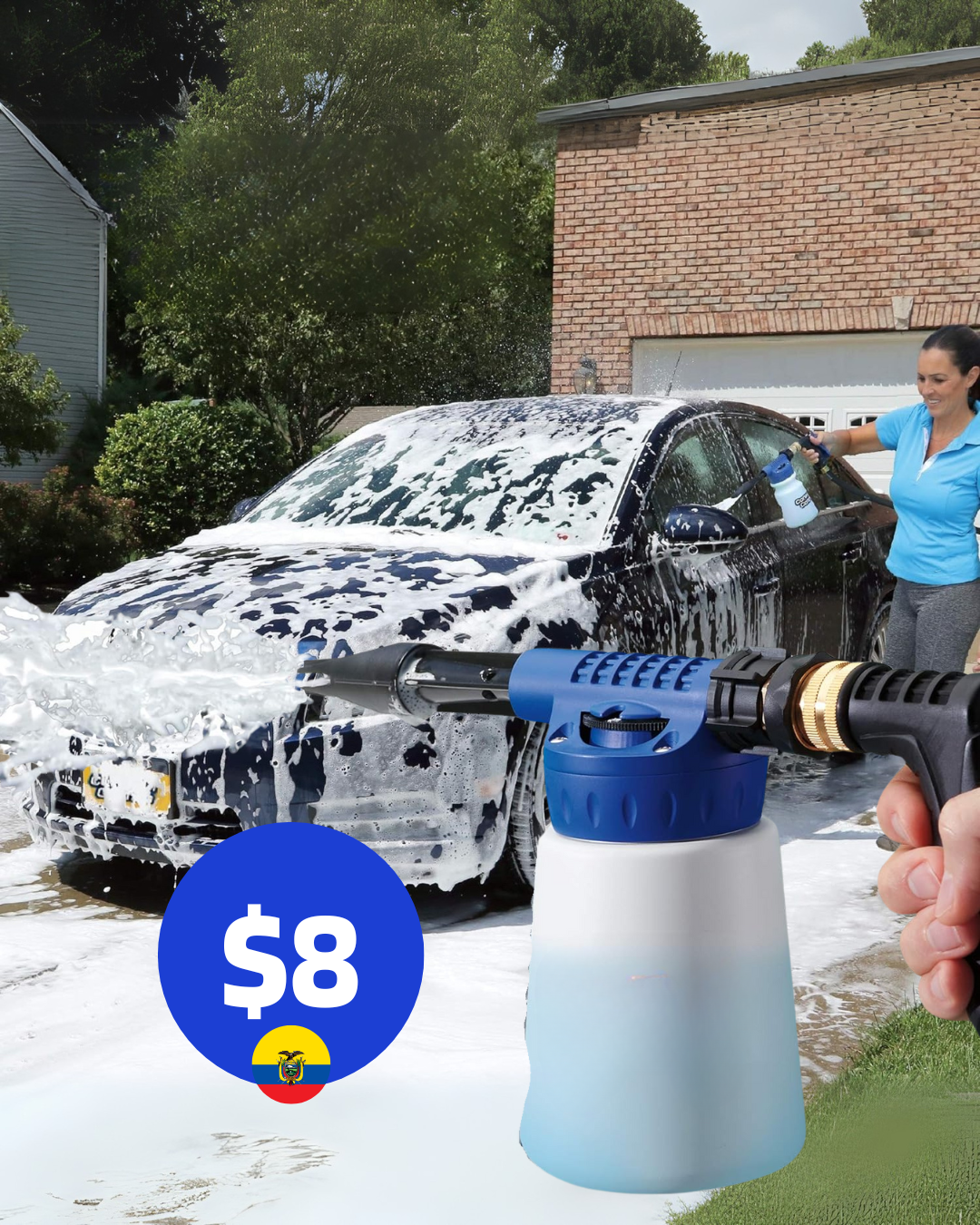 PISTOLA PARA LAVADO CARWASH HACE ESPUMA