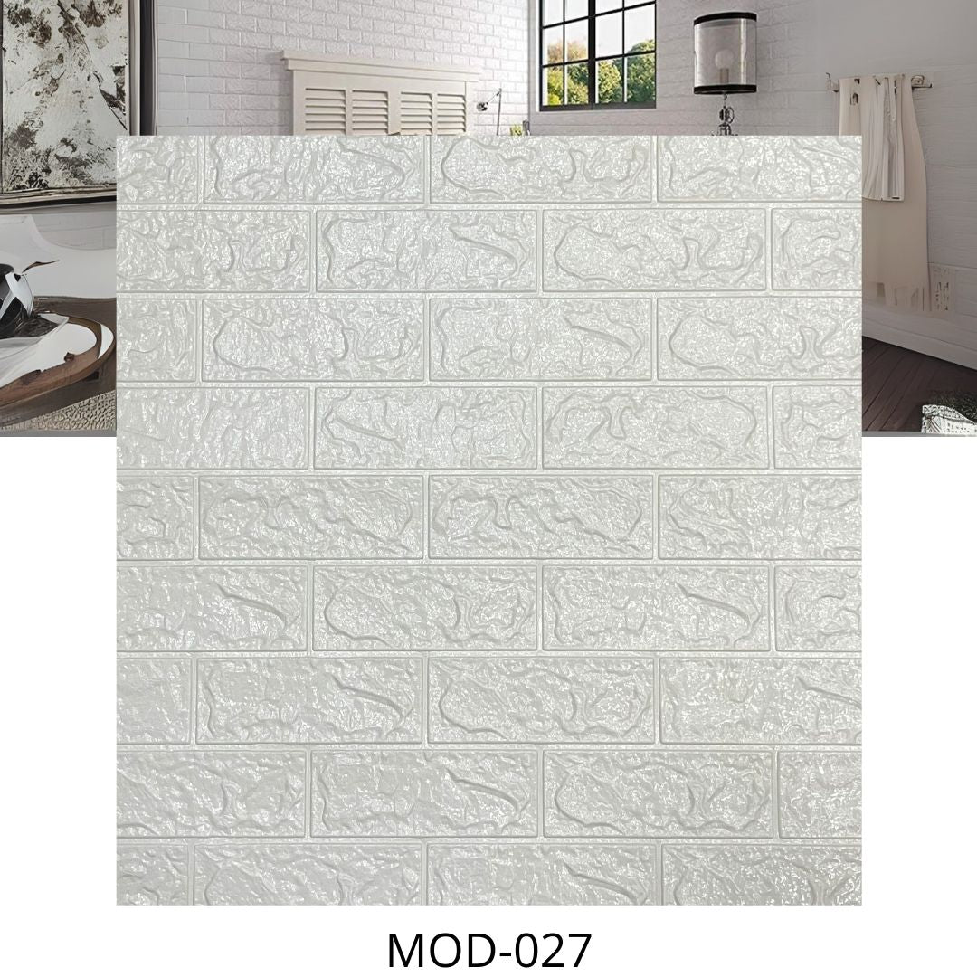 PAPEL TAPIZ AUTOADHESIVO 70X77CM LADRILLOS MOD-027