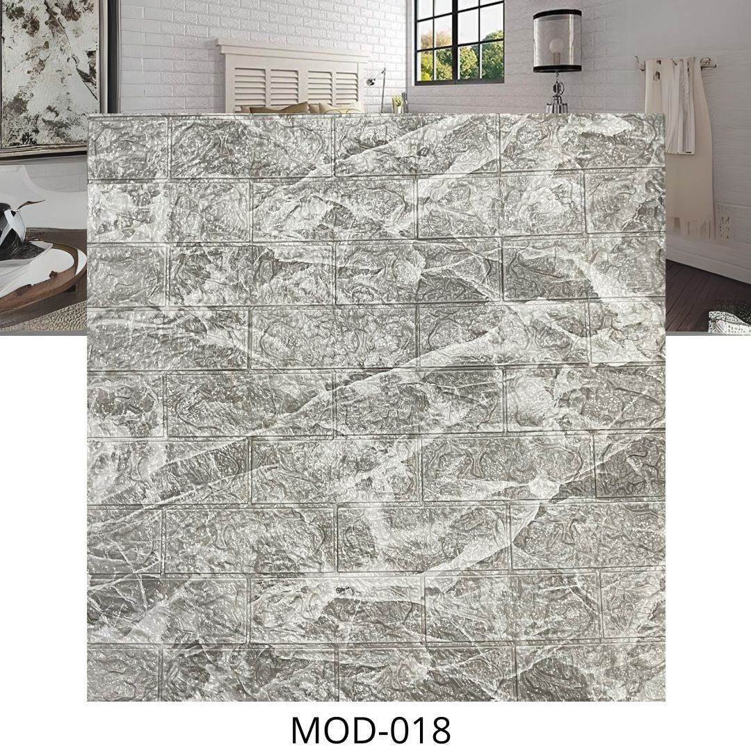 PAPEL TAPIZ AUTOADHESIVO 70X77CM LADRILLOS MOD-018