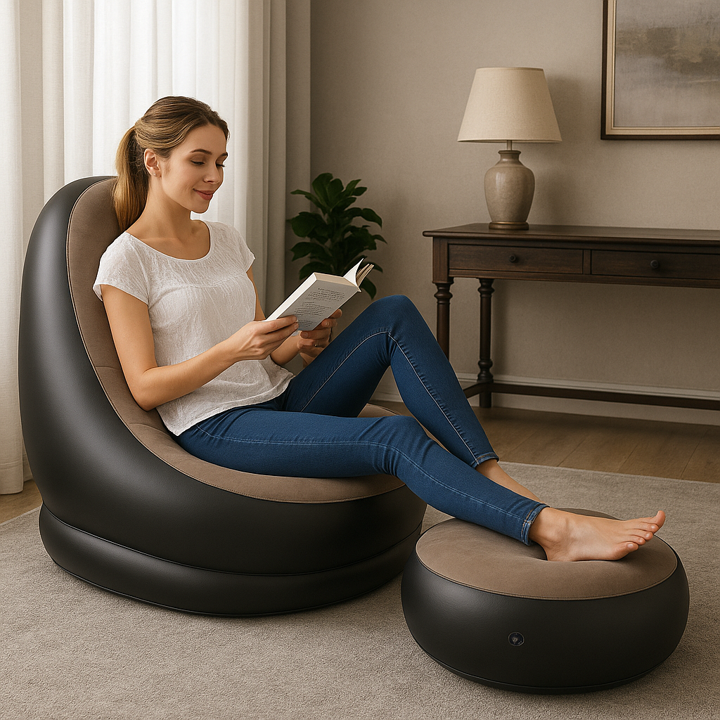SOFA INFLABLE APOYA PIES