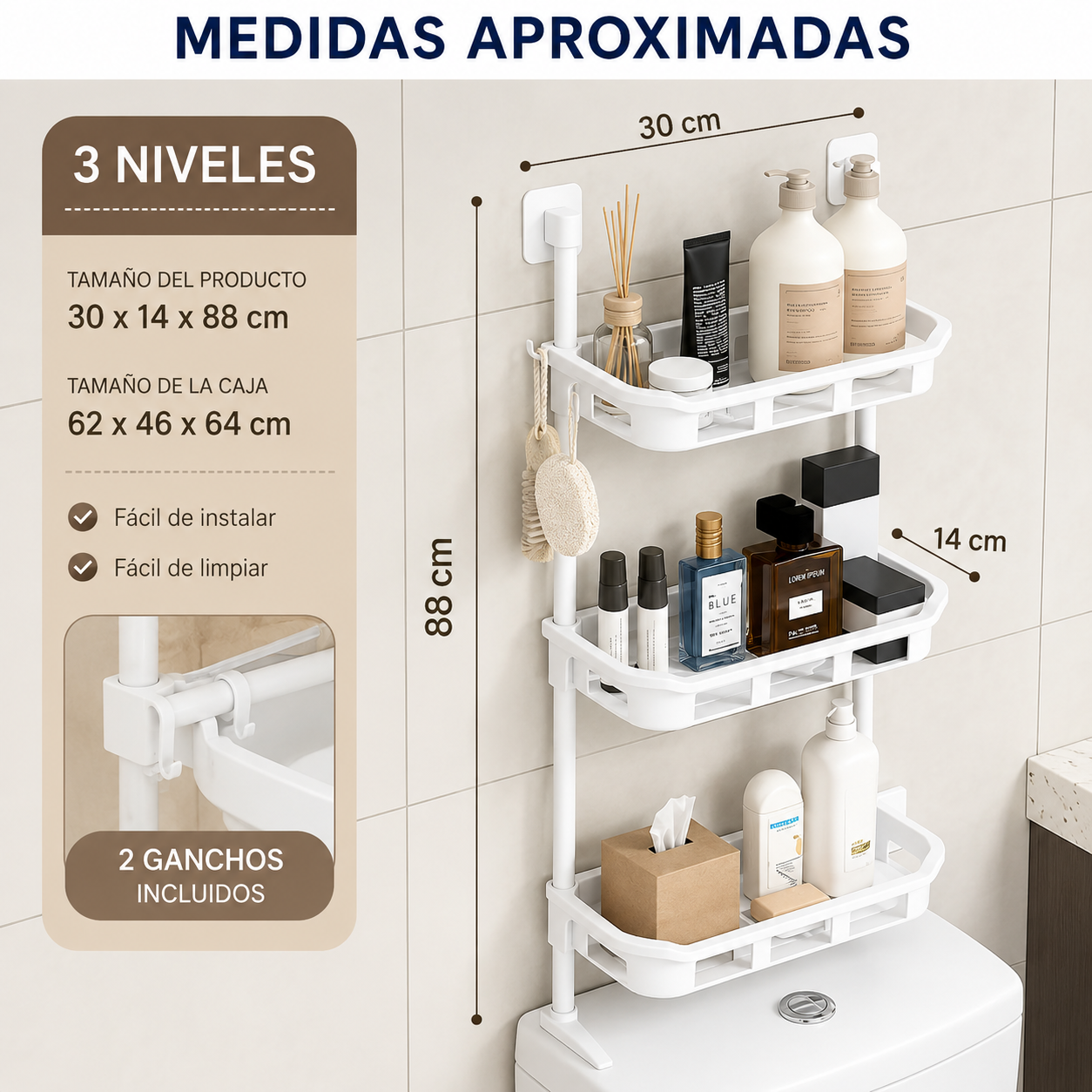 ORGANIZADOR 3 NIVELES MULTIUSO