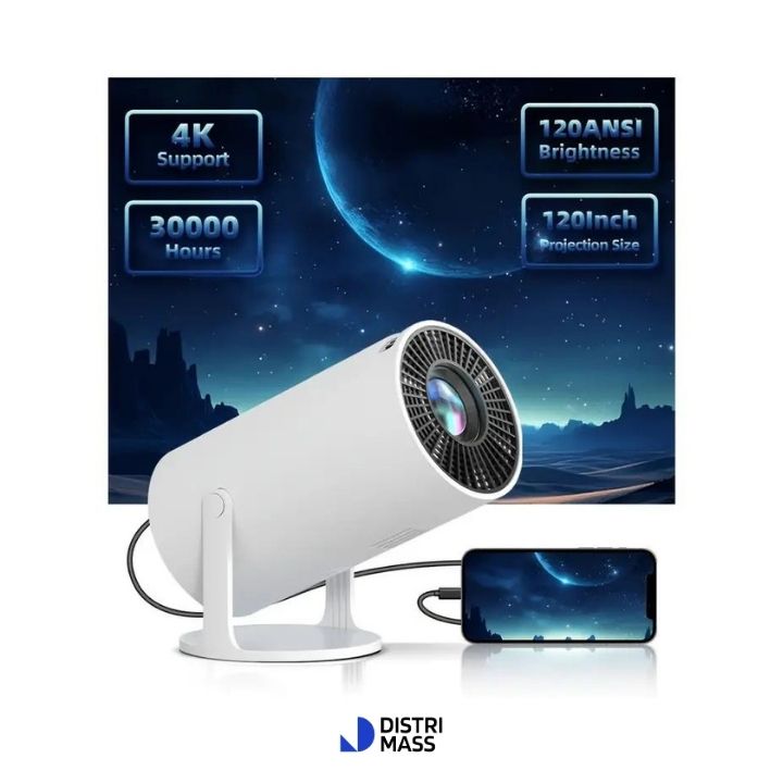 PROYECTOR LED ANDROID WIFI BLUETOOTH