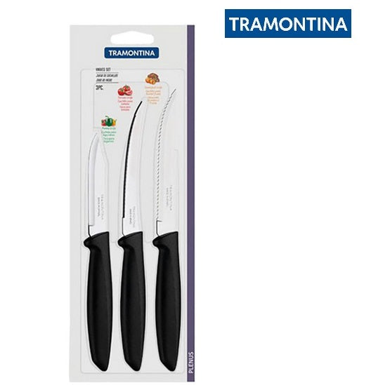 SET DE CUCHILLOS PLENUS 3PCS MARCA TRAMONTINA