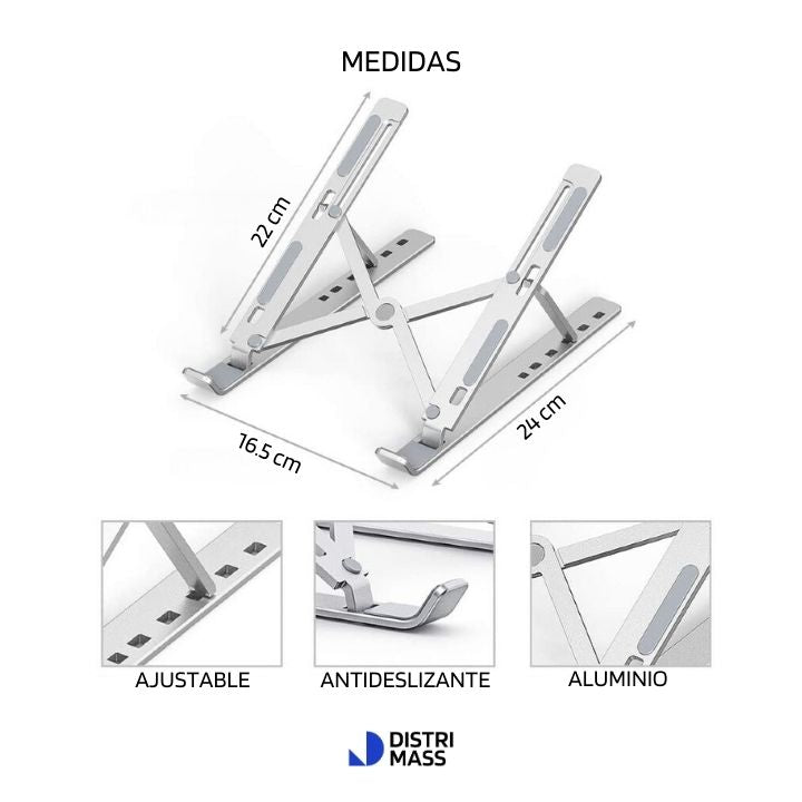 SOPORTE METALICO PARA LAPTOP