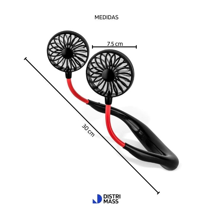 VENTILADOR SPORT RECARGABLE PARA CUELLO