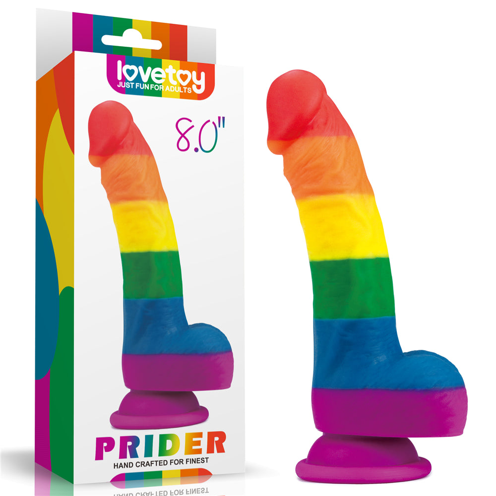 DILDO CONSOLADOR DE ARCOIRIS 20CM E