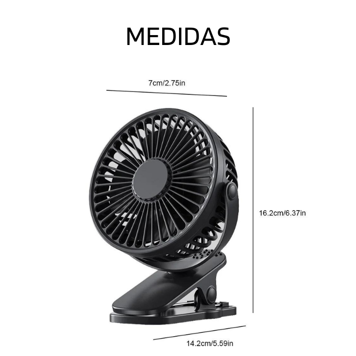 VENTILADOR RECARGABLE CON CLIP