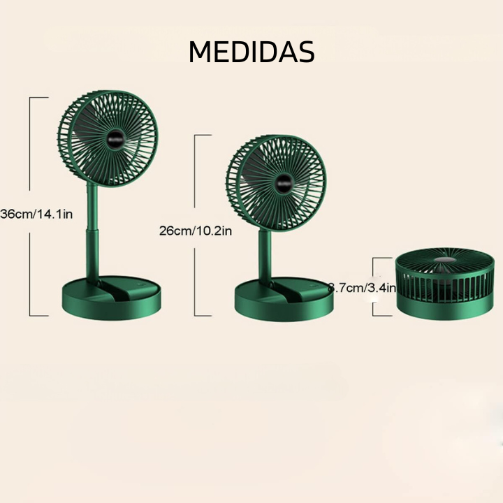 MINI VENTILADOR RECARGABLE TELESCOPICO