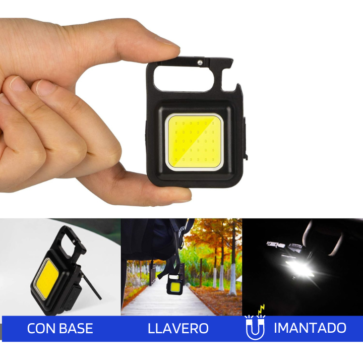 LLAVERO LINTERNA LED Y DESTAPADOR