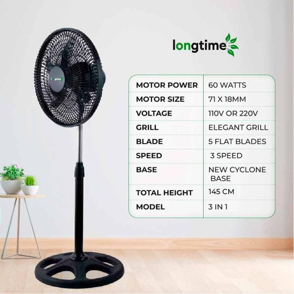 VENTILADOR 3EN1 MARCA LONGTIME